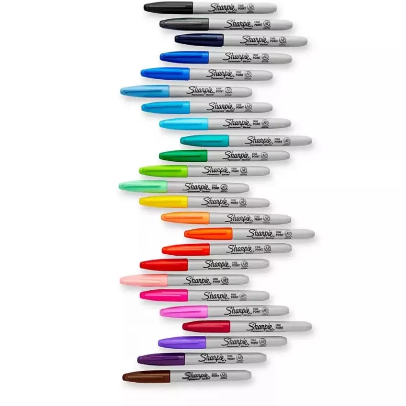 Sharpie Fine Point pysyvä tussi, musta, 12 kpl