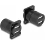 DeLOCK D-Type-moduuli USB 2.0 Type-A 2 x naaras 2 x naaras