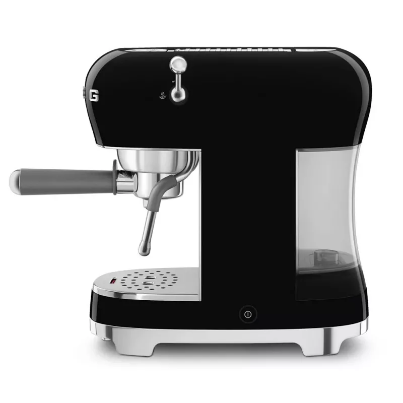 SMEG 50's Style ECF02BLEU espressokeitin, 15 bar, musta