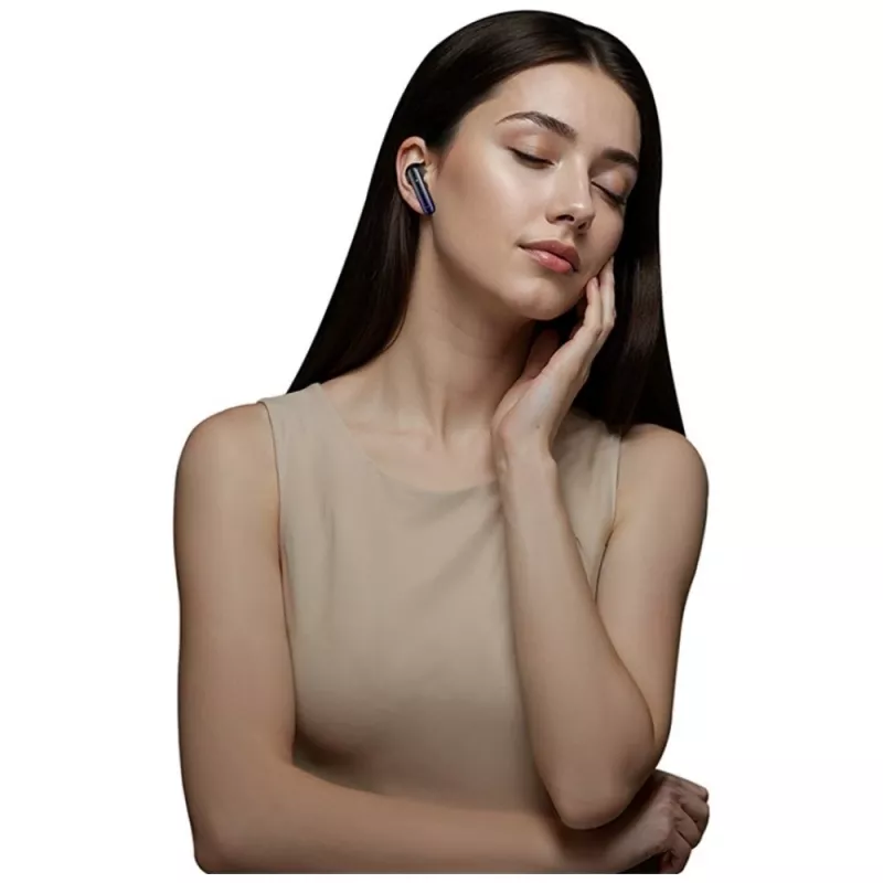 Bluetooth-kuulokkeet Usams TWS E02 ANC+ENC musta