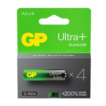Alkaliparistot LR6/AA GP ULTRA+ 4 kpl:n pakkaus