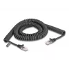 DeLOCK RJ45-spiraalikaapeli uros–uros Cat.5e 3 m musta