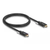 DeLOCK 83720 USB-kaapeli USB 3.2 Gen 2 1 m USB-C musta