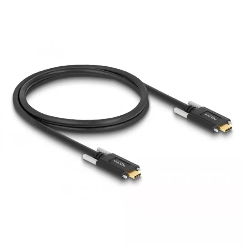 DeLOCK 83720 USB-kaapeli USB 3.2 Gen 2 1 m USB-C musta