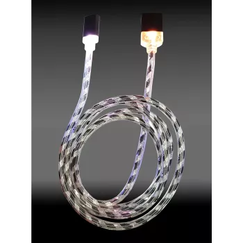 LC-POWER kaapeli USB-Micro-1M-8 1 m musta/hopea, USB-A → Micro-USB (LC-C-USB-MICRO-1M-8)