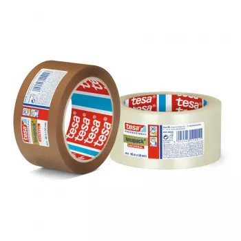Tesa pakkausnauha 66 m × 50 mm, läpinäkyvä, yleiskäyttöinen