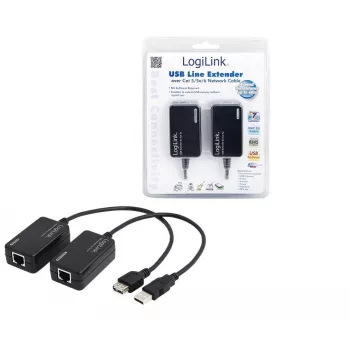 LogiLink® UA0021D linjajatko USB CAT5/6 kautta jopa 60 m
