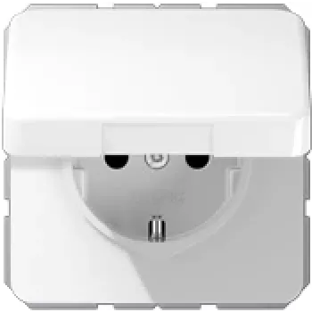 JUNG CD 1520 BFKL WW SCHUKO-pistorasia kansilla, 16 A 250 V, alppivalkoinen