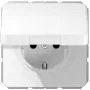JUNG CD 1520 BFKL WW SCHUKO-pistorasia kansilla, 16 A 250 V, alppivalkoinen