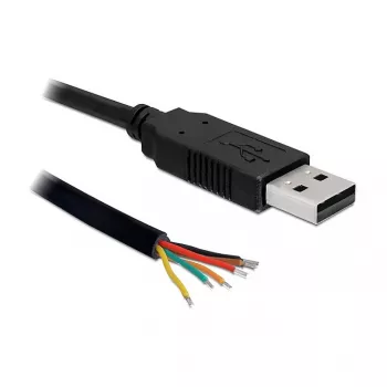 USB-kaapeli DeLOCK USB2.0/TTL 6 1,8 m musta