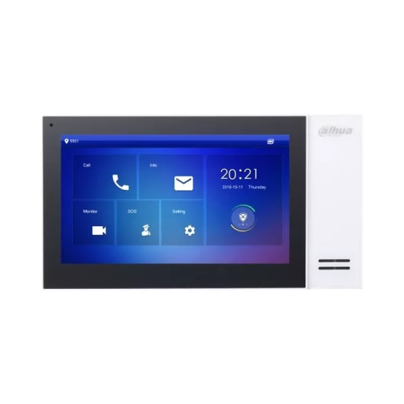 Dahua Technology VTH2421FW videopuhelinjärjestelmä 17,8 cm (7 tuumaa) musta, valkoinen