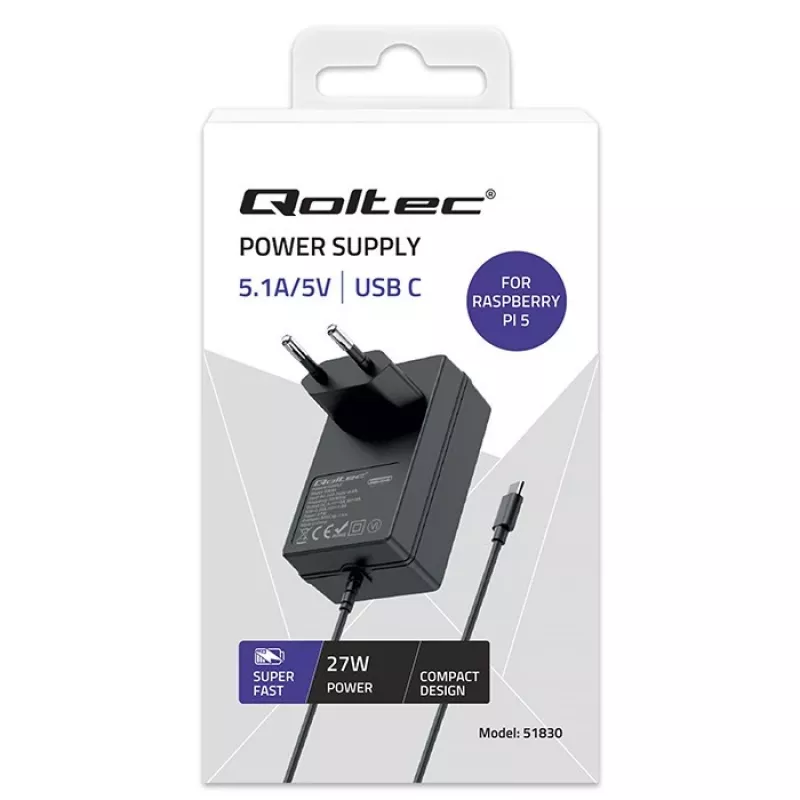 Super FAST PD -laturi Raspberry Pi 5:lle USB