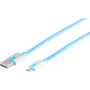 USB-kaapeli S/CONN 14-50013 USB 2.0 2 m USB A Micro-USB B sininen