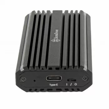 SilverStone SST-MS13 M.2 SSD -kotelo, USB 3.2 Gen 2, RGB LED -tilanäyttö, musta
