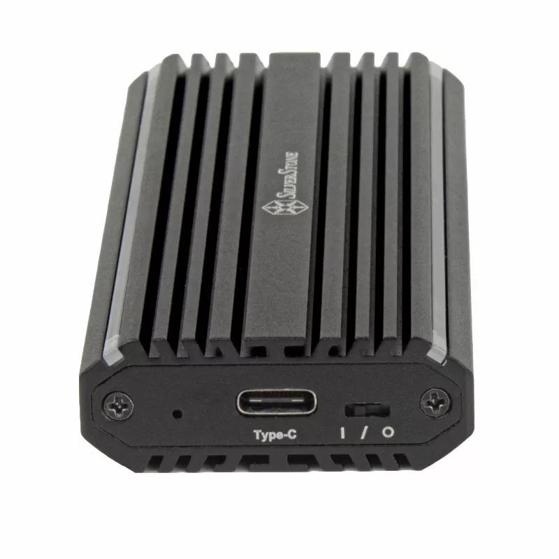 SilverStone SST-MS13 M.2 SSD -kotelo, USB 3.2 Gen 2, RGB LED -tilanäyttö, musta