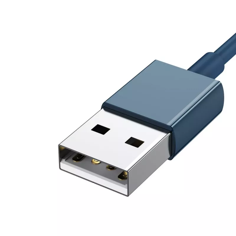 USB-kaapeli 3in1 Baseus Superior Series, USB - Micro-USB / USB-C / Lightning, 3,5 A, 1,5 m (sininen)