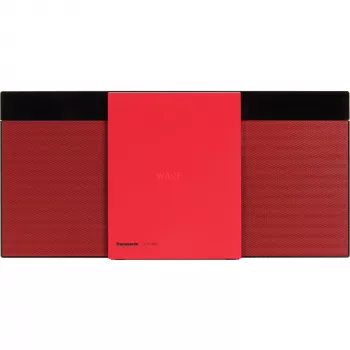 Panasonic SC-HC304 HiFi-CD-soitin punainen