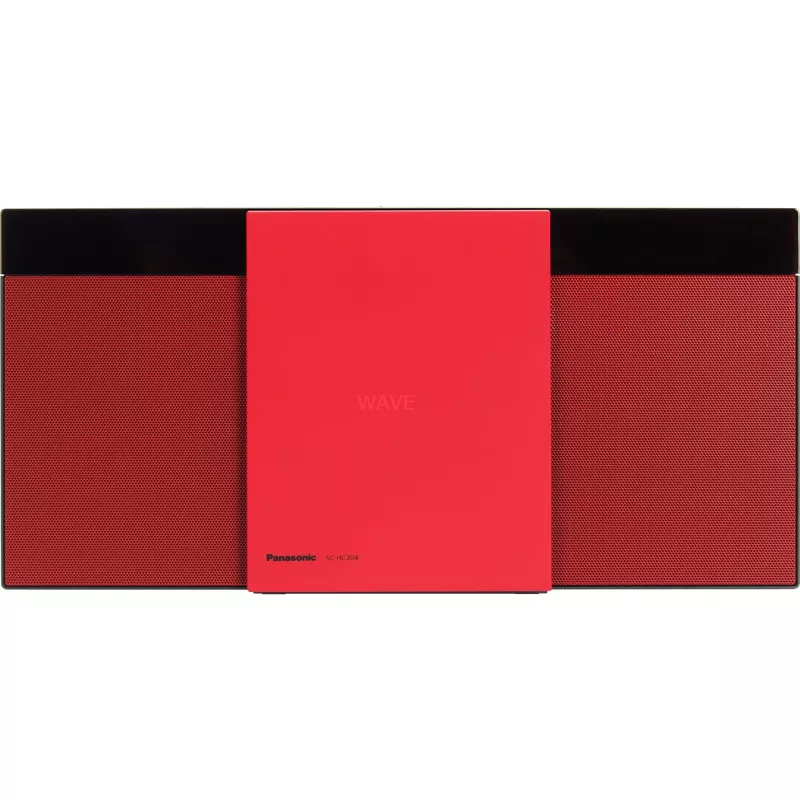 Panasonic SC-HC304 HiFi-CD-soitin punainen