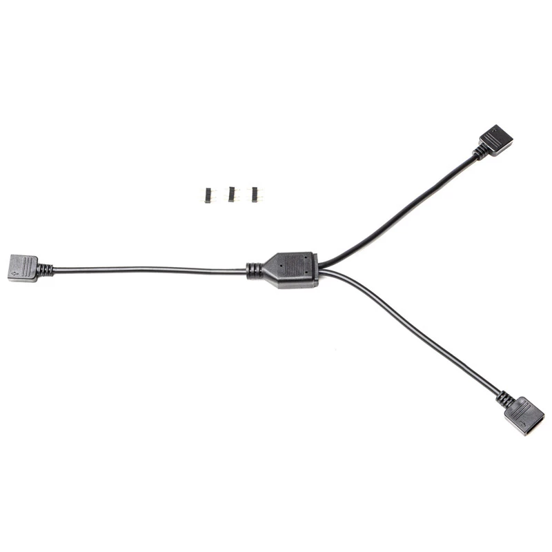 RGB-haaroituskaapeli EK Water Blocks Loop D-RGB 2-Way musta 5V