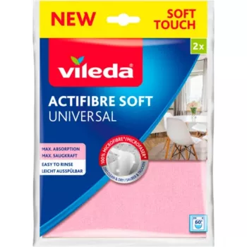 Vileda ACTIFIBRE Soft Universal pehmeä liina 2 kpl