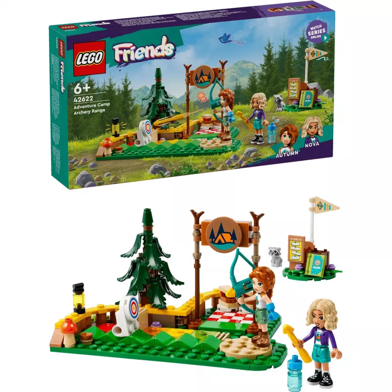 LEGO Friends Jousiammuntaseikkailuleiri 42622 — 157 osaa, 2 minihahmoa, ikä 6+