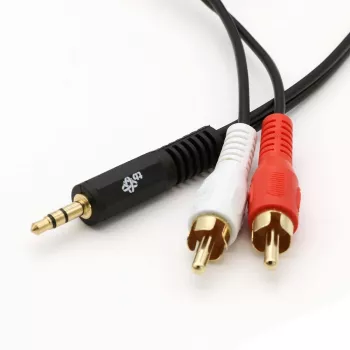 TB kaapeli 3,5mm MiniJack -2x RCA M/M 1,5m (AKTBXAJ2RCA150B)