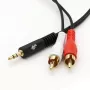 TB kaapeli 3,5mm MiniJack -2x RCA M/M 1,5m (AKTBXAJ2RCA150B)