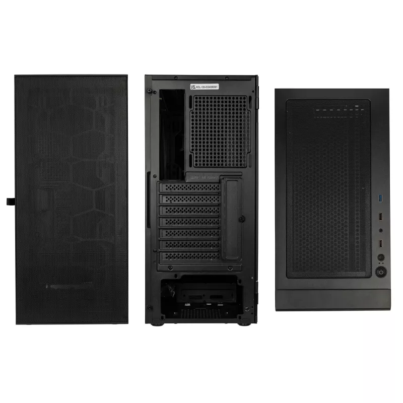 Kolink Observatory HF Mesh Core Midi-Tower - musta