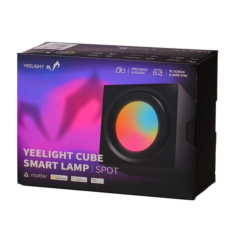 Pelivalopaneeli YEELIGHT SMART CUBE LIGHT SPOT perus (YLFWD-0008) musta