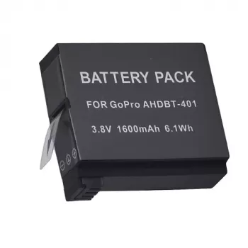 Uudelleenladattava kamera-akku Extra Digital AHDBT-401 3,8V 1220mAh GoPro-kameroille