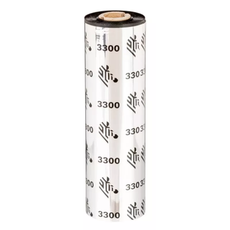 Zebra 3300 vaha/hartsi-lämpösiirtoteippi 74 m musta
