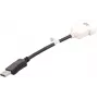 DisplayPort-DVI-D-kaapeli DELL 023NVR 0,23 m musta valkoinen