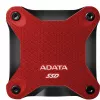 Ulkoinen SSD ADATA SD620 1 TB, kannettava USB 3.2 Gen 2 (Micro-USB B), lukunopeus 520 MB/s, kirjoitusnopeus 460 MB/s, iskunkestävä, punainen