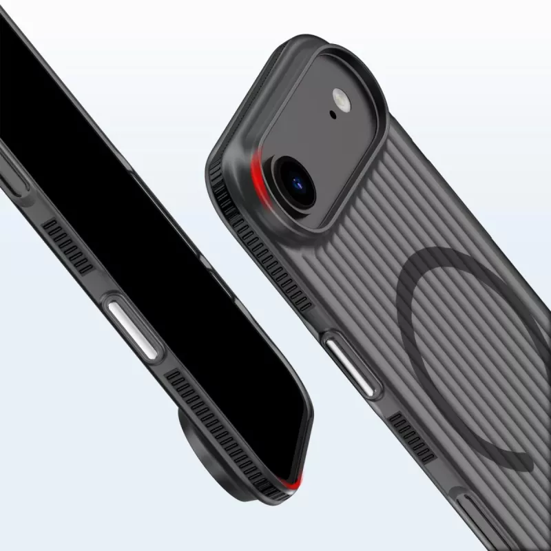 4smarts 541640 Design Case Aero -suojakuori iPhone Air (iPhone 17 Air) -puhelimelle, musta