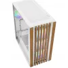 Sharkoon REBEL C70G RGB Full Tower valkoinen, puu