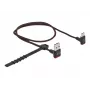 USB-kaapeli DeLOCK EASY-USB 2.0 Type-A-uros / Type-C-uros, kulma, 0,5 m, musta