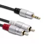 Audiokaapeli Qoltec 52339 1 m 2x RCA 3,5 mm musta