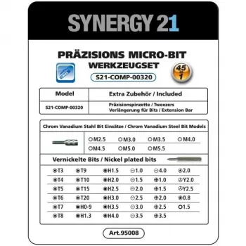 Synergy21 S21_LiION 3.6V akkuruuvinväännin kompakti ladattava