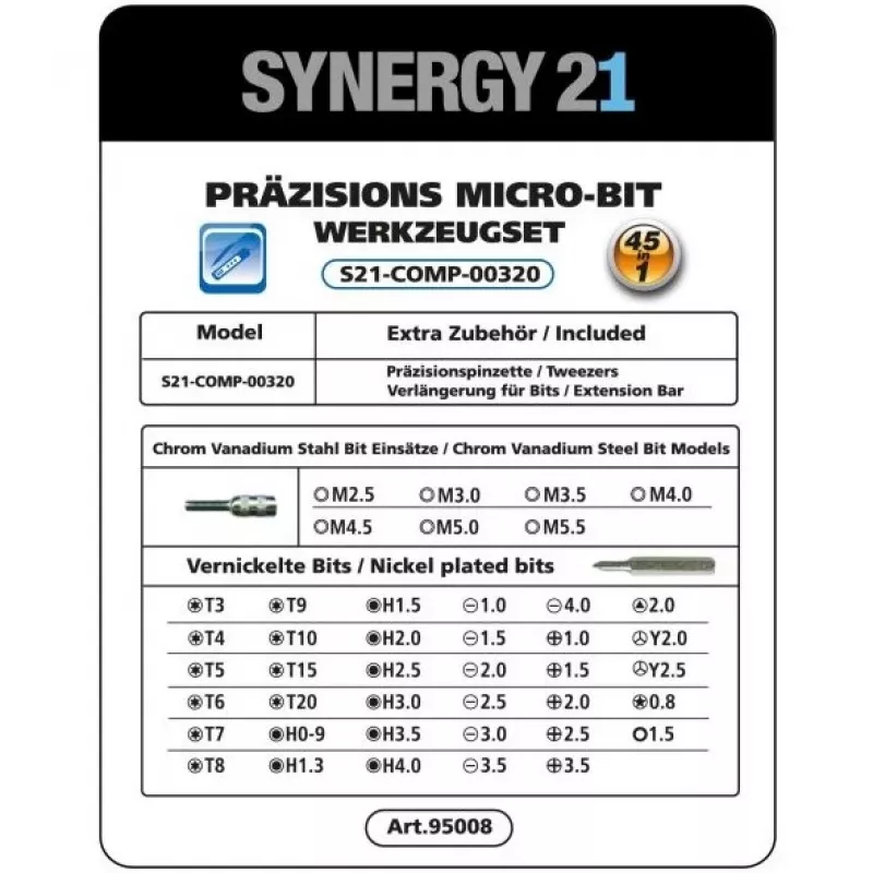 Synergy 21 S21_LiION_Screwdriver akkukäyttöinen mini-sähköruuvimeisseli