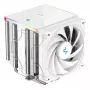 DeepCool AK620 Digital SE White -ilmajäähdytin — kaksi 120 mm:n tuuletinta, 6 lämpöputkea, PWM, LGA-1700-tuki, sisäänrakennettu näyttö