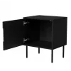 Cama INSERTO yöpöytä, 2 kpl, 50x40x61.5 cm, musta + LED