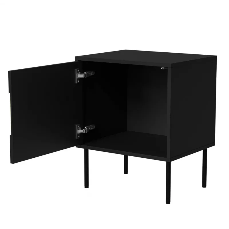 Cama INSERTO yöpöytä, 2 kpl, 50x40x61.5 cm, musta + LED