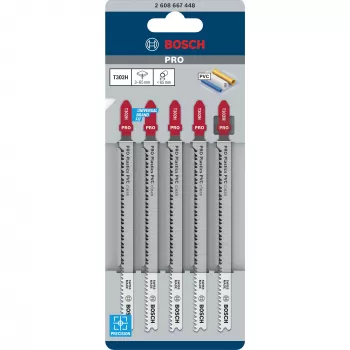 Bosch T 302 H Clean for PVC pistosahanterä, 132 mm, suurin leikkaussyvyys 65 mm, 5 kpl