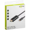 Goobay USB-C - HDMI -kaapeli 4K 60 Hz 2 m musta – uros > HDMI (75697)
