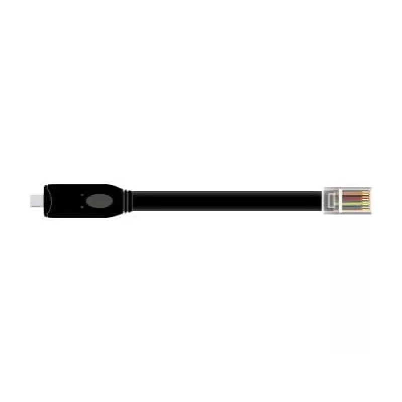 DeLock - sarjasovitin - USB-C - RS-232 x 1 - musta (63912)