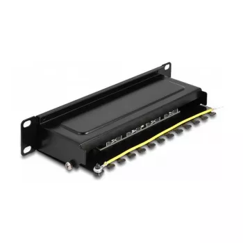 DeLOCK 10 tuuman kytkentäpaneeli 8 port Cat.6A 1U musta