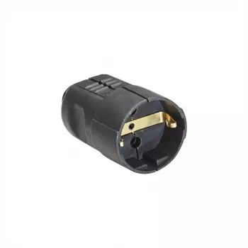 Verkkopistoke tyyppi F Bachmann 912.170 musta