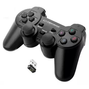 Esperanza EGG108K peliohjain musta USB 2.0 gamepad analoginen / digitaalinen PC, Playstation 3