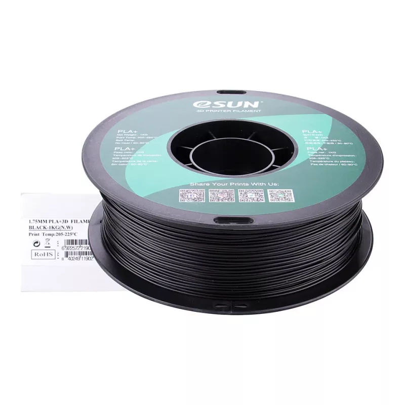 PLA+ 1,75 mm musta 1 kg