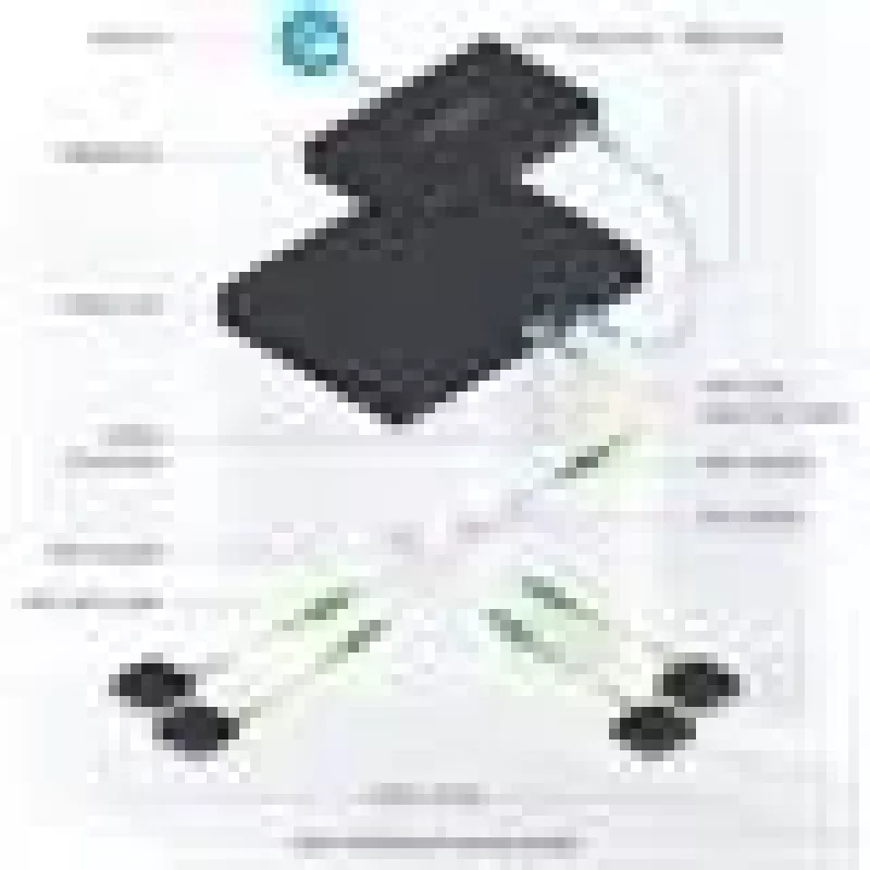 Ubiquiti UF-SPLITTER-4, 1:4 jakaja, SC/APC, G.657A1, 0,9 mm, 1,5 m